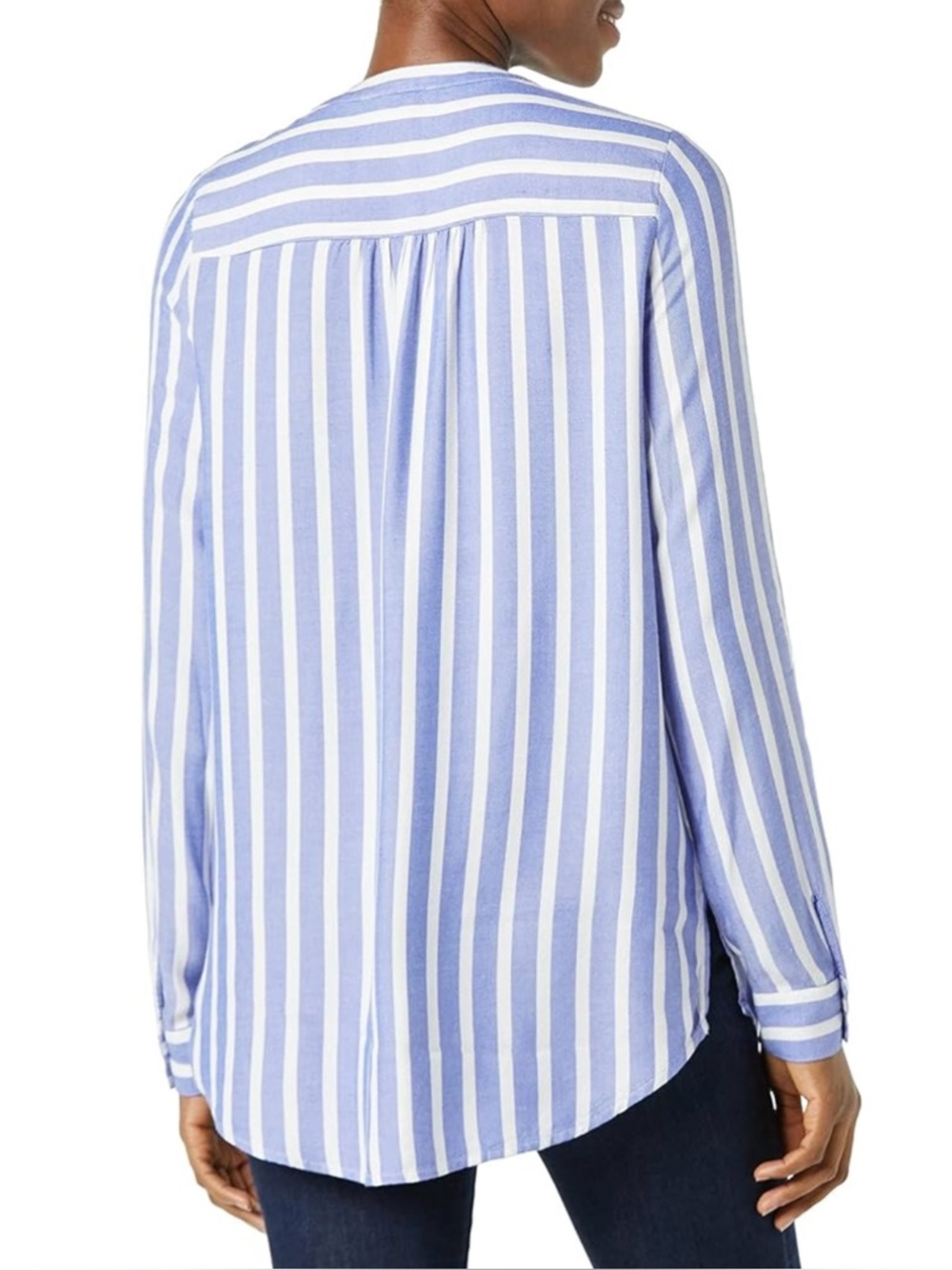 Amazon Essentials Blue & White Vertical Stripe Tunic Top - Size XXL - Picture 5 of 15